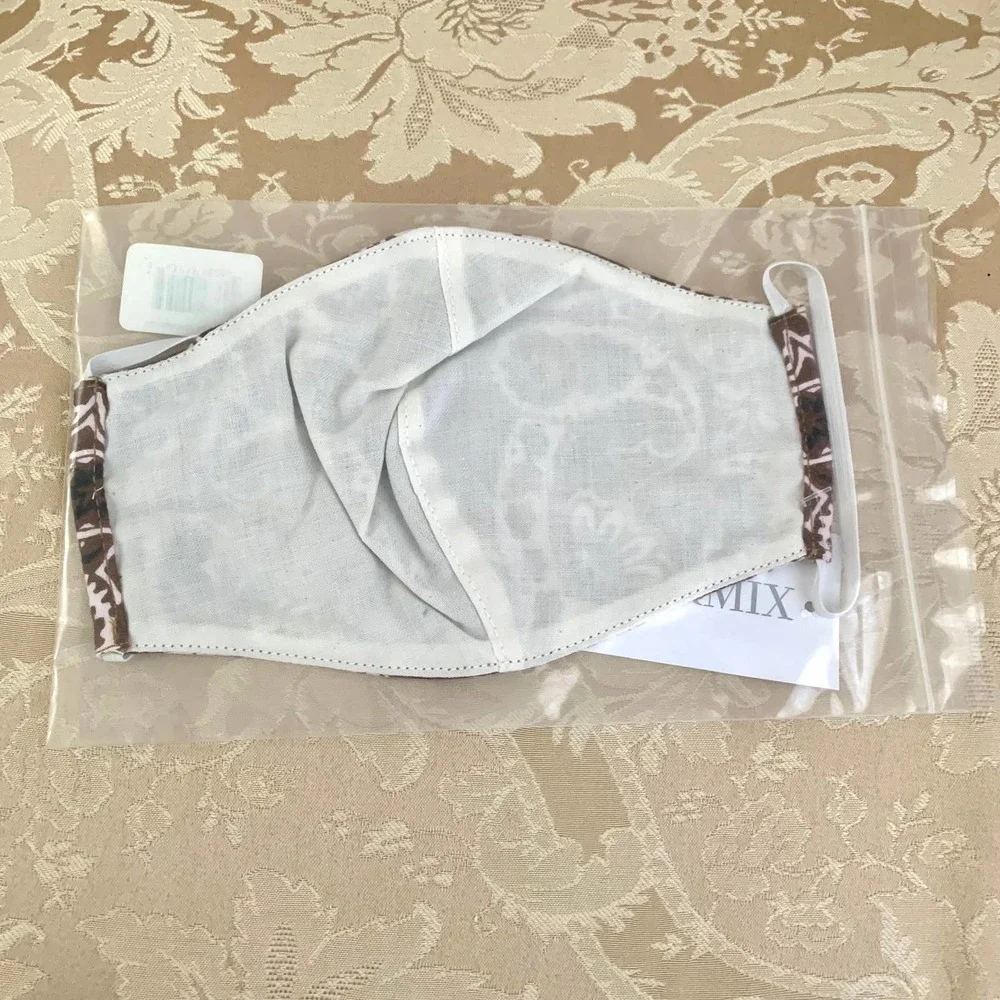 3/$15 Intermix Re/Done Upcycled Bandana Mask in Brown